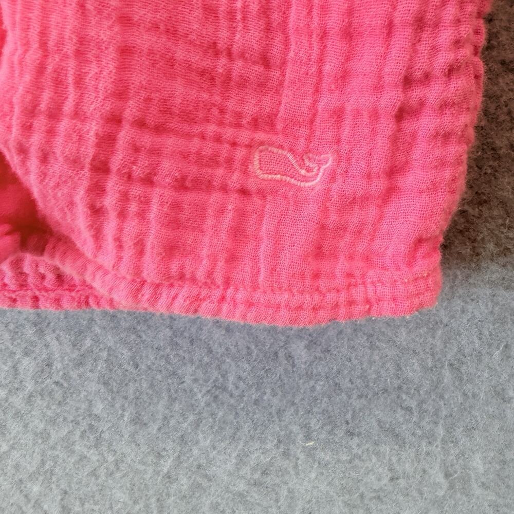 Vineyard Vines Dress Small Fuschia Flutter Sleeve Tassel Tie Gauze Spring Preppy - Picture 3 of 11